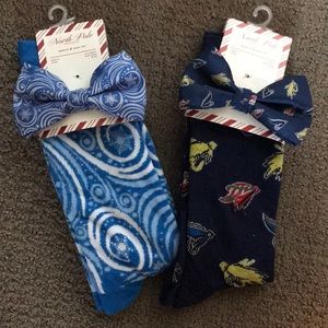 Sock and bow tie set